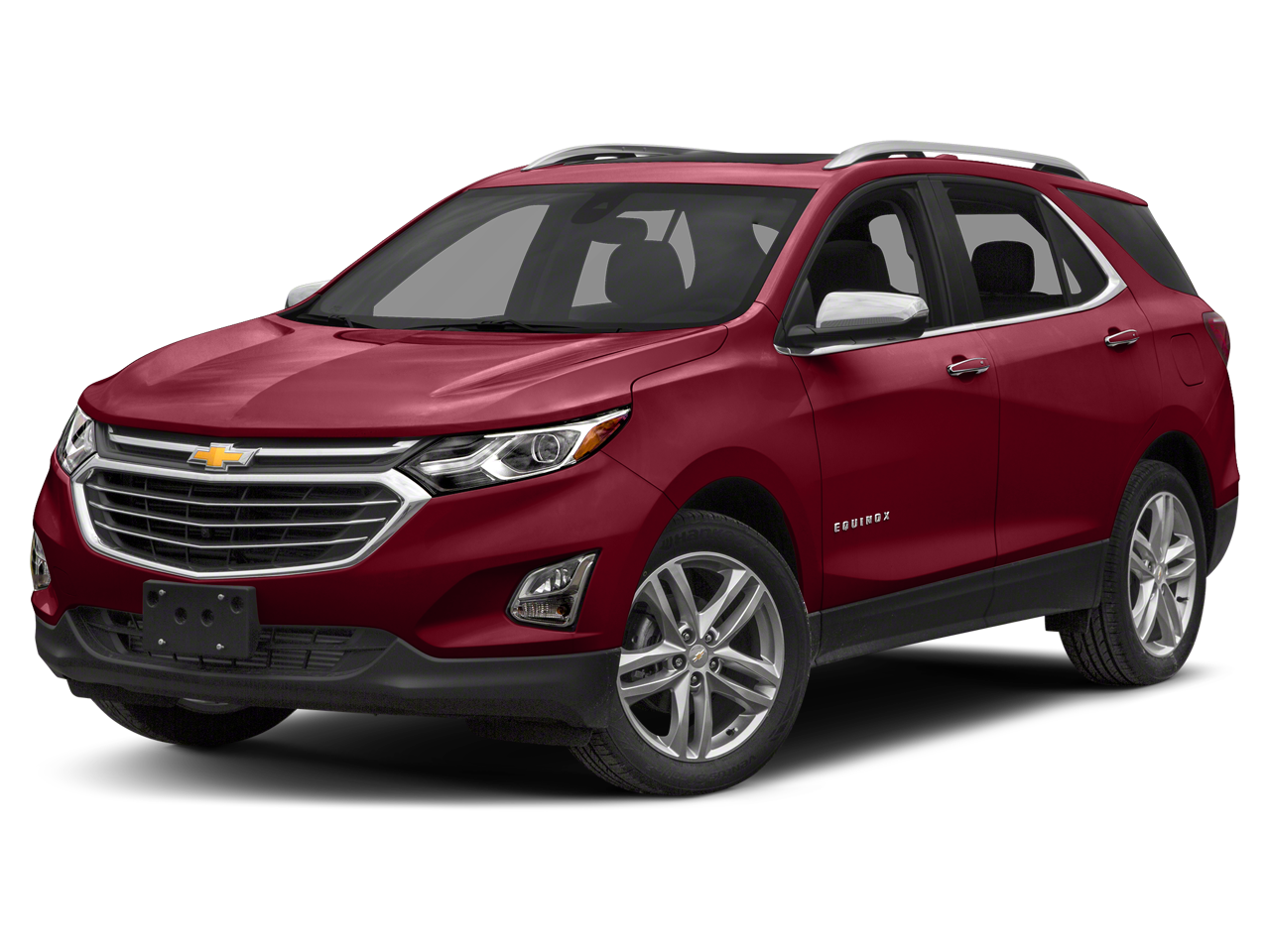 2018 Chevrolet Equinox Premier in Cajun Red Tintcoat — front three-quarter view