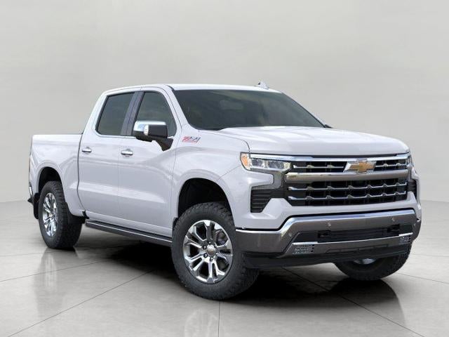 2026 Chevrolet Silverado 1500 LTZ in Summit White — front three-quarter view