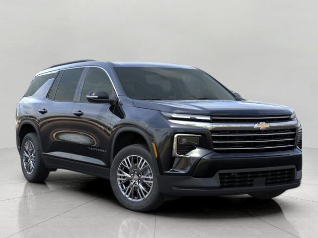 2026 Chevrolet Traverse LT in Mosaic Black Metallic — front three-quarter view