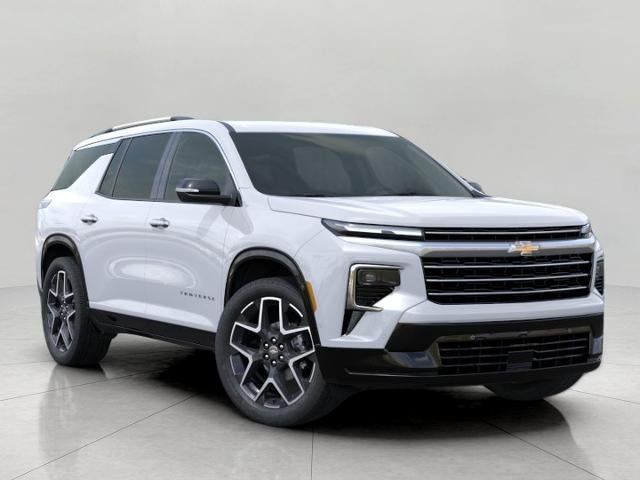 2026 Chevrolet Traverse High Country in Polar White Tricoat — front three-quarter view