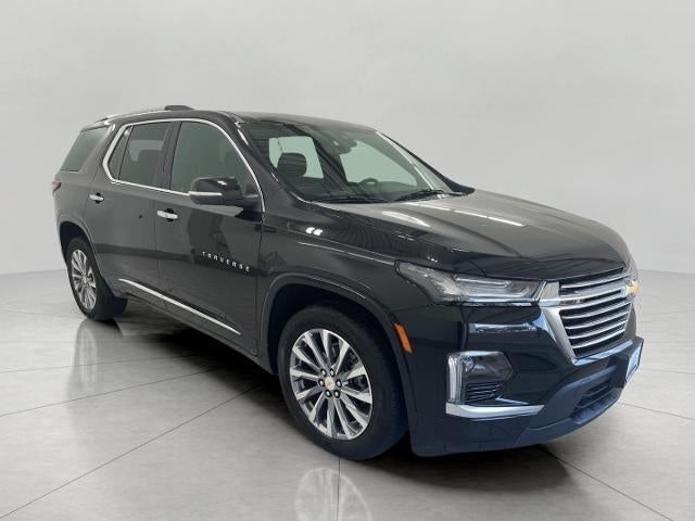 2023 Chevrolet Traverse Premier in Mosaic Black Metallic — front three-quarter view