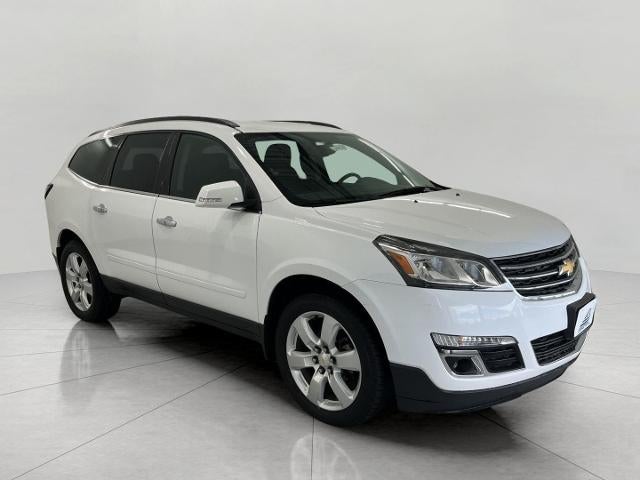 2017 Chevrolet Traverse LT in Summit White — front three-quarter view