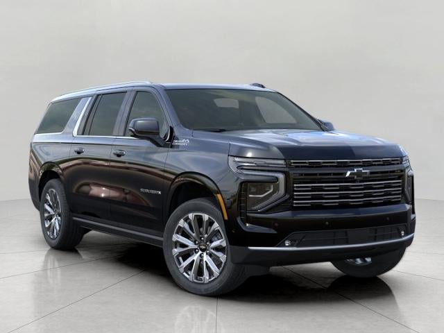 2026 Chevrolet Suburban High Country in Black — front three-quarter view