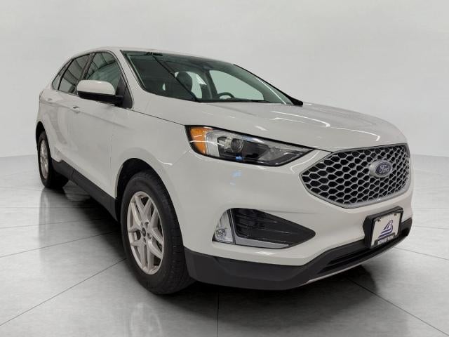 2024 Ford Edge SEL in Oxford White — front three-quarter view