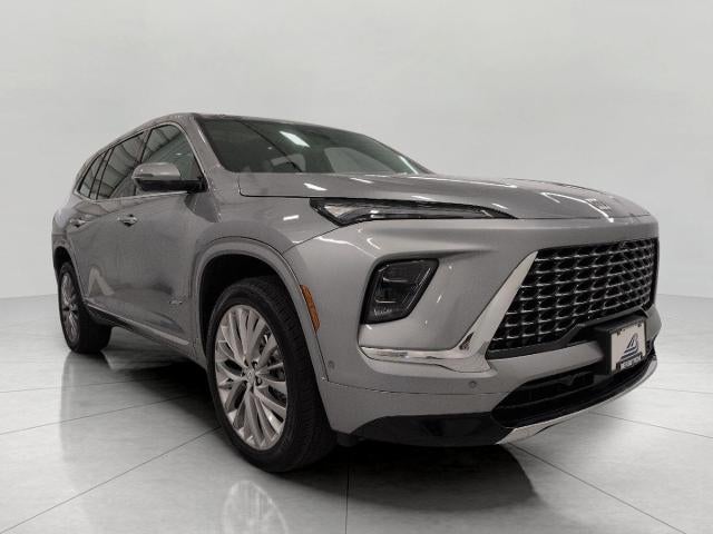 2025 Buick Enclave Avenir in Moonstone Gray Metallic — front three-quarter view