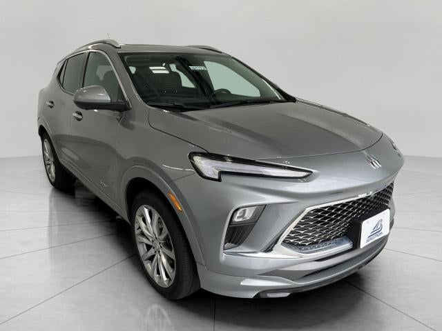 2024 Buick Encore GX Avenir in Moonstone Gray Metallic — front three-quarter view